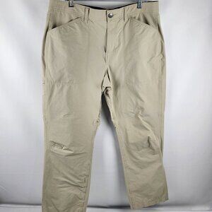 Ascend Pants Men 38x30 Beige Cargo Pocket Straight Leg Hiking Pants